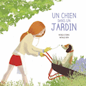 Un chien dans un jardin